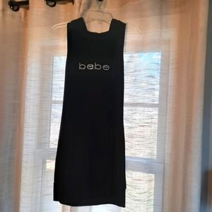 BeBe black hooded Tank Dress